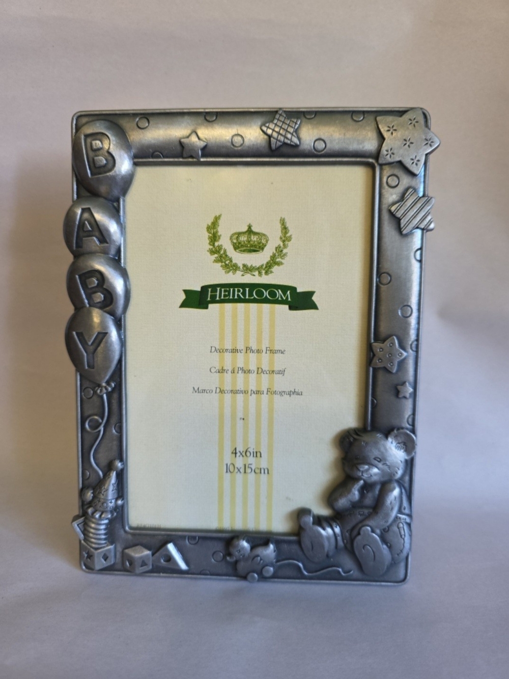 Silver Baby Photo Frame - 4x6